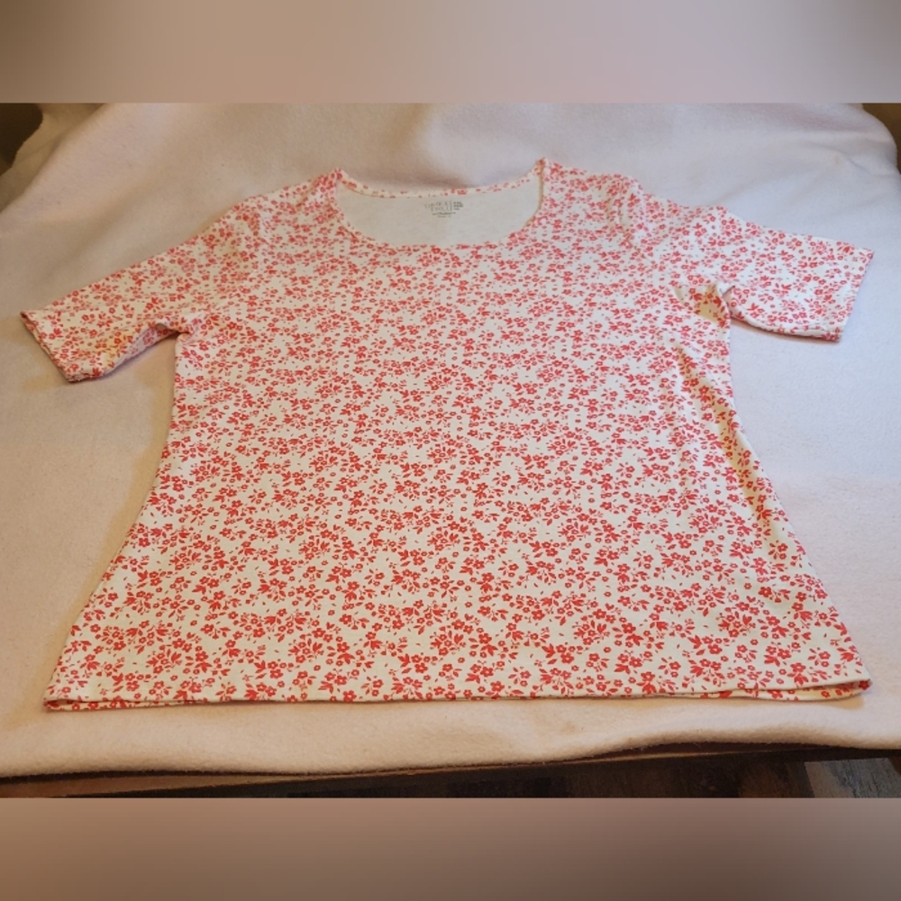 0805. EUC ~ Time & True ~ XXL/20 ~ Short Sleeve ~ Scoop Neck ~ Pullover ~
